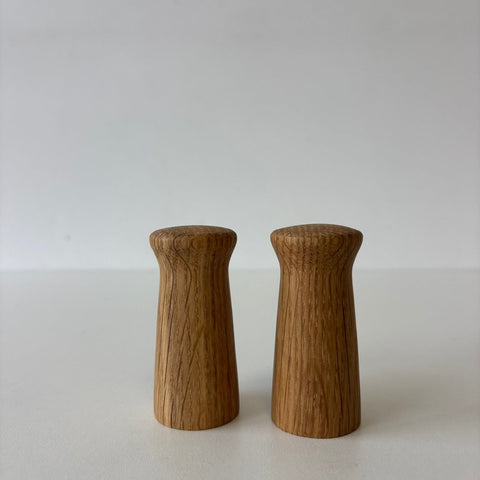 Vintage eiken peper & zout stel - LOUI.STORE