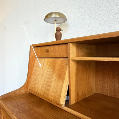 
                  
                    Vintage eiken secretaire - bureau - LOUI
                  
                