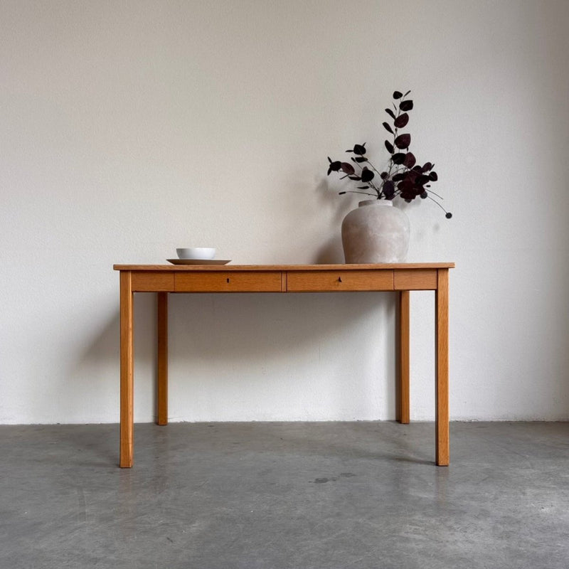 Vintage eiken tafel - bureau - LOUI.STORE