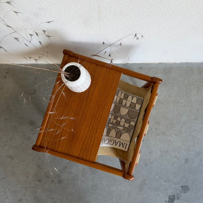 
                  
                    Vintage Furbo teak bijzettafeltje met tijdschriftenhouder - LOUI
                  
                