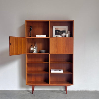 Vintage hoge (187cm) boekenkast Omann Jun teak - LOUI