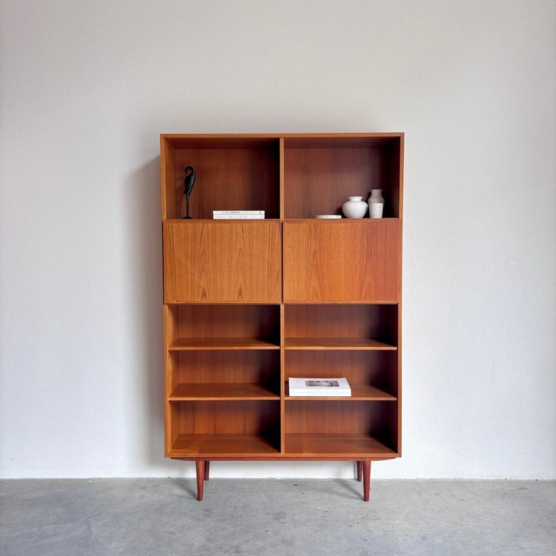 Vintage hoge (187cm) boekenkast Omann Jun teak - LOUI
