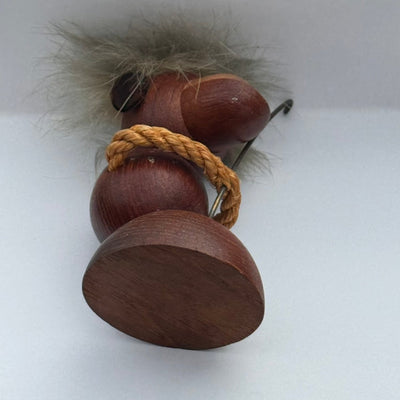 
                  
                    Vintage houten aapje met bont haartjes - LOUI
                  
                