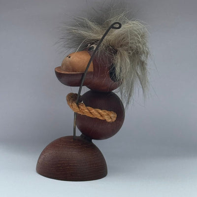 
                  
                    Vintage houten aapje met bont haartjes - LOUI
                  
                