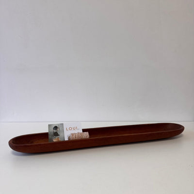 Vintage houten schaal lang - LOUI.STORE