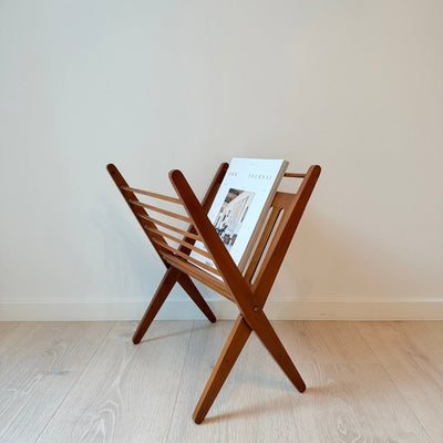 
                  
                    Vintage houten tijdschriftenrek - LOUI
                  
                