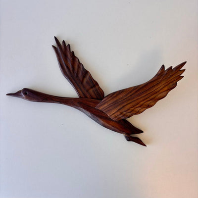 Vintage houten zwaan - LOUI.STORE