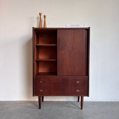 Vintage klein highboard teak - LOUI.STORE