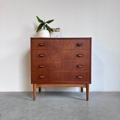 Vintage ladekast 4* krul handvat - LOUI.STORE