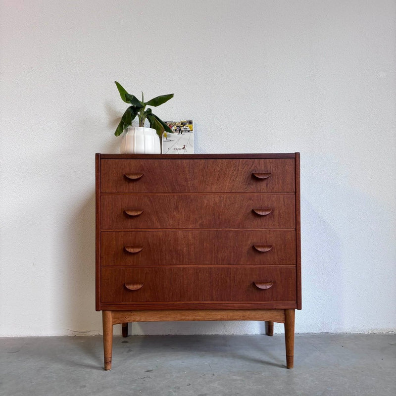 Vintage ladekast 4* krul handvat - LOUI.STORE