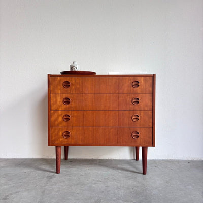 Vintage ladekast *4 ronde greepjes - LOUI.STORE