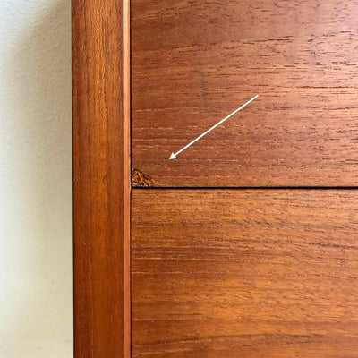 
                  
                    Vintage ladekast 4* teak vierkant handvat - LOUI
                  
                