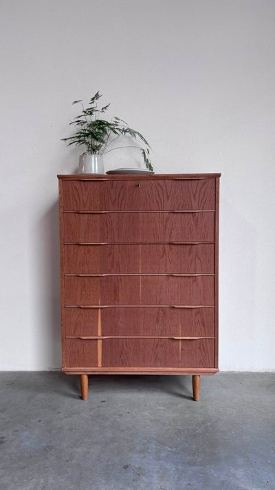 Vintage ladekast 6* eiken - LOUI.STORE