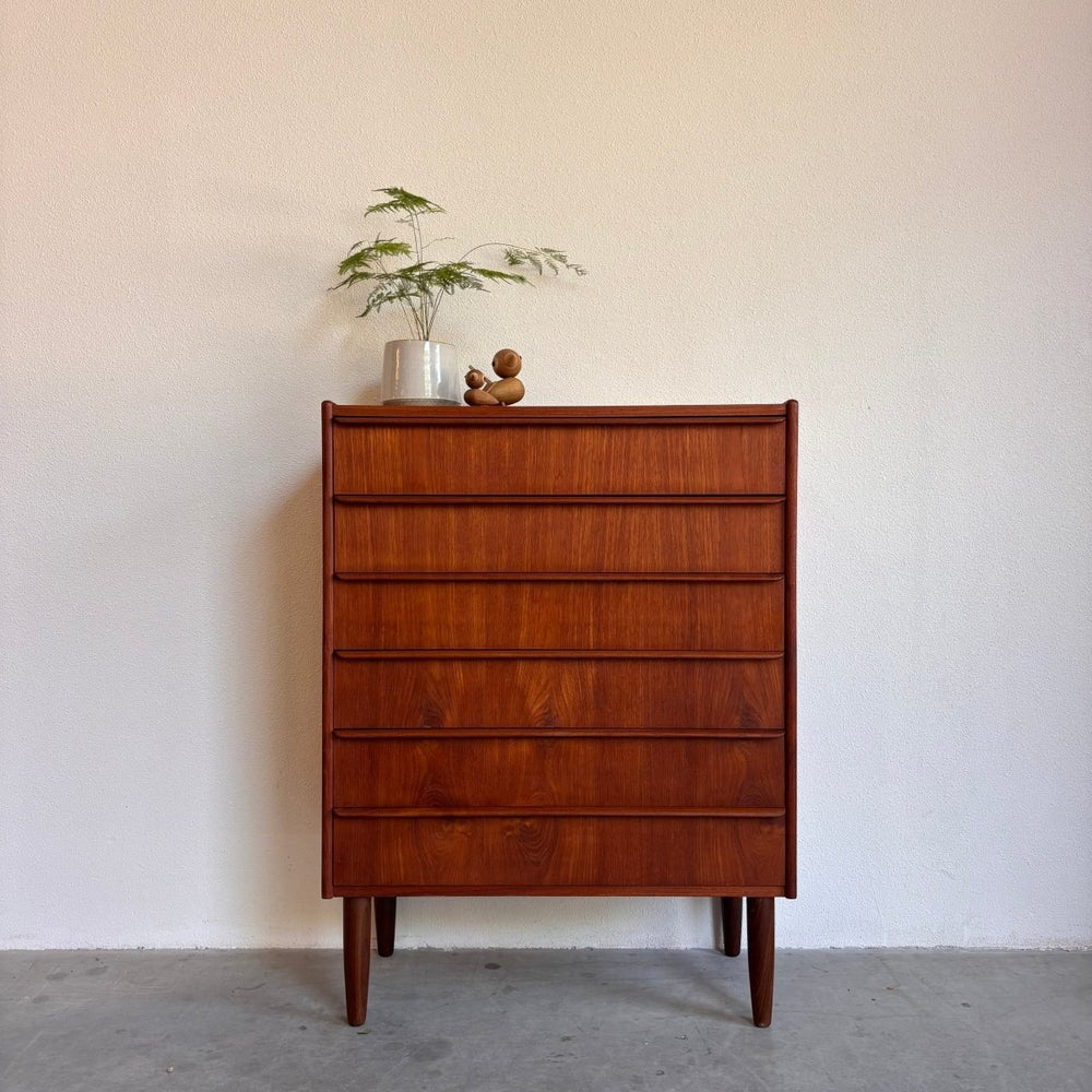 Vintage ladekast 6* lange greep - LOUI.STORE