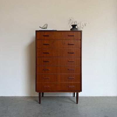Vintage ladekast 7* teak met lichtere lijn - LOUI