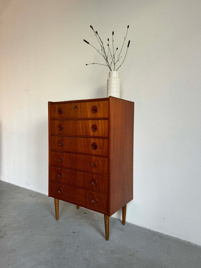 Vintage ladekast ronde greep 6* - LOUI.STORE