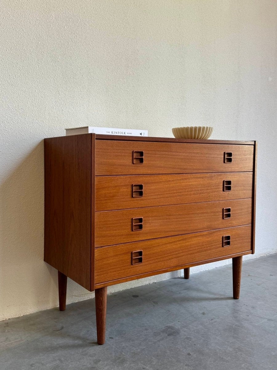 Vintage ladekast teak 4* - LOUI.STORE