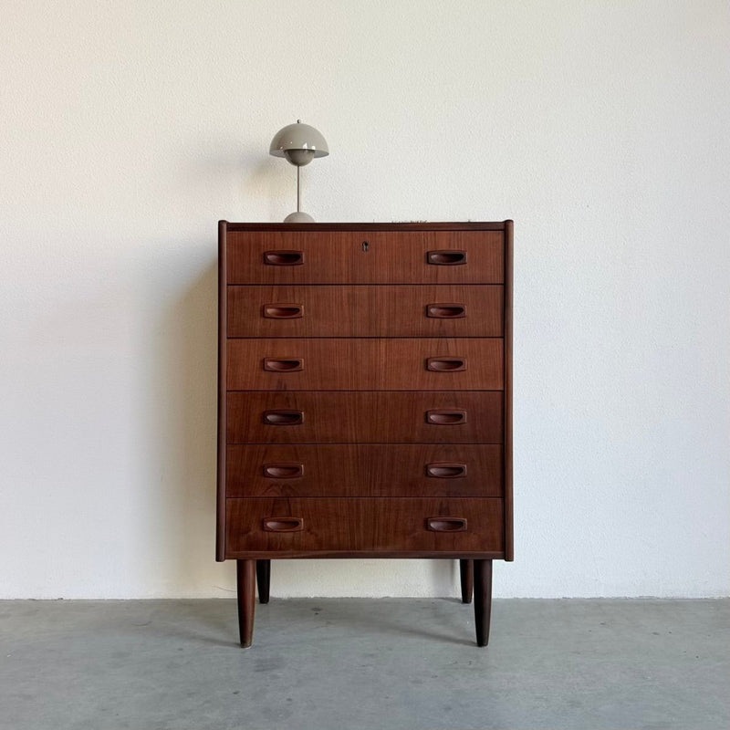 Vintage ladekast teak 6* - LOUI