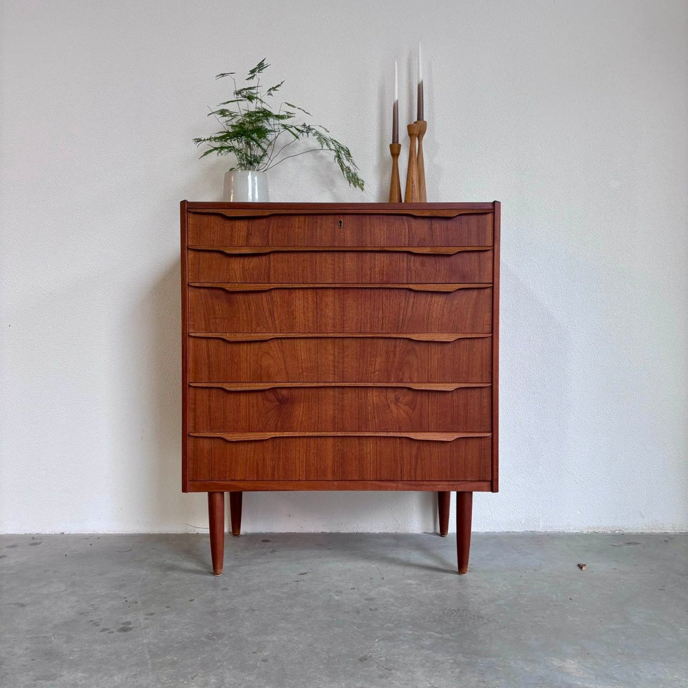 Vintage ladekast teak 6* - LOUI.STORE