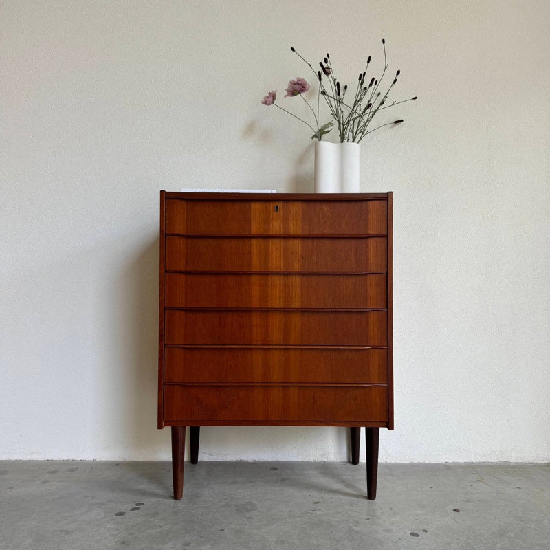 Vintage ladekast teak 6* - LOUI.STORE