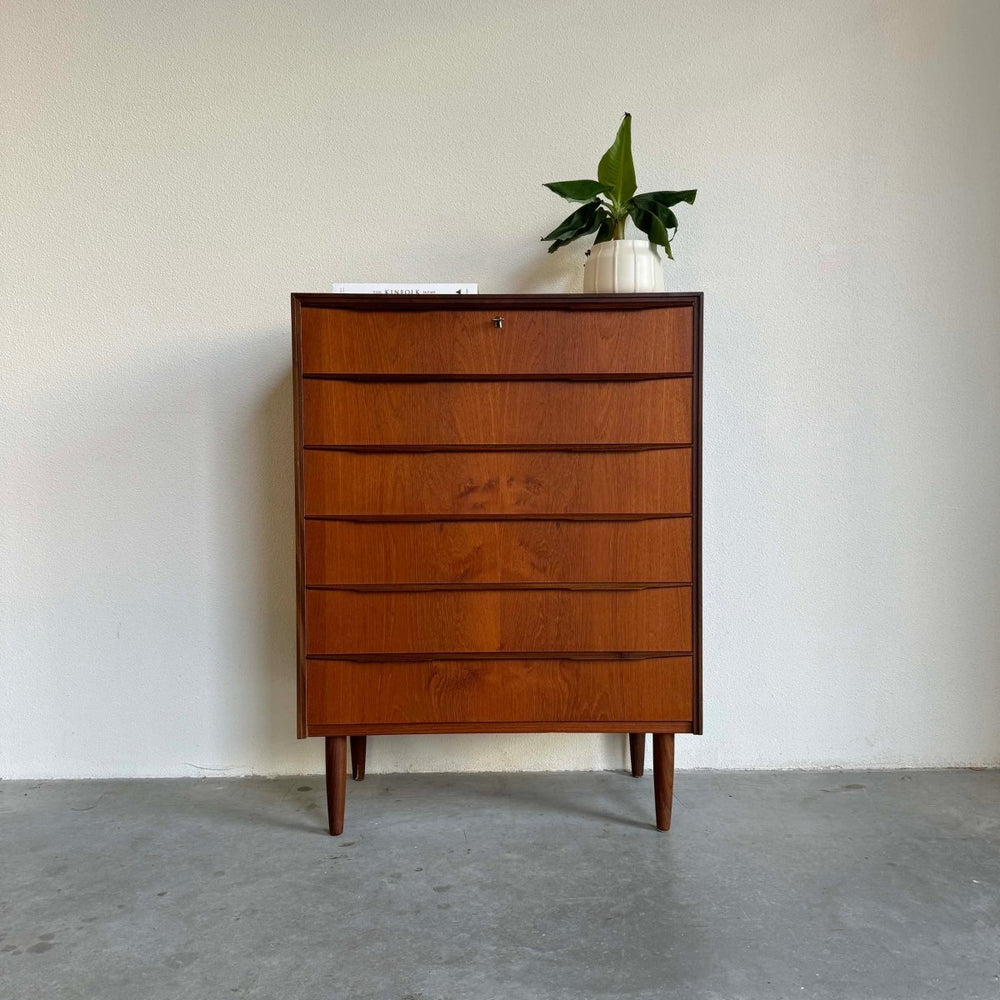 Vintage ladekast teak 6* - LOUI.STORE