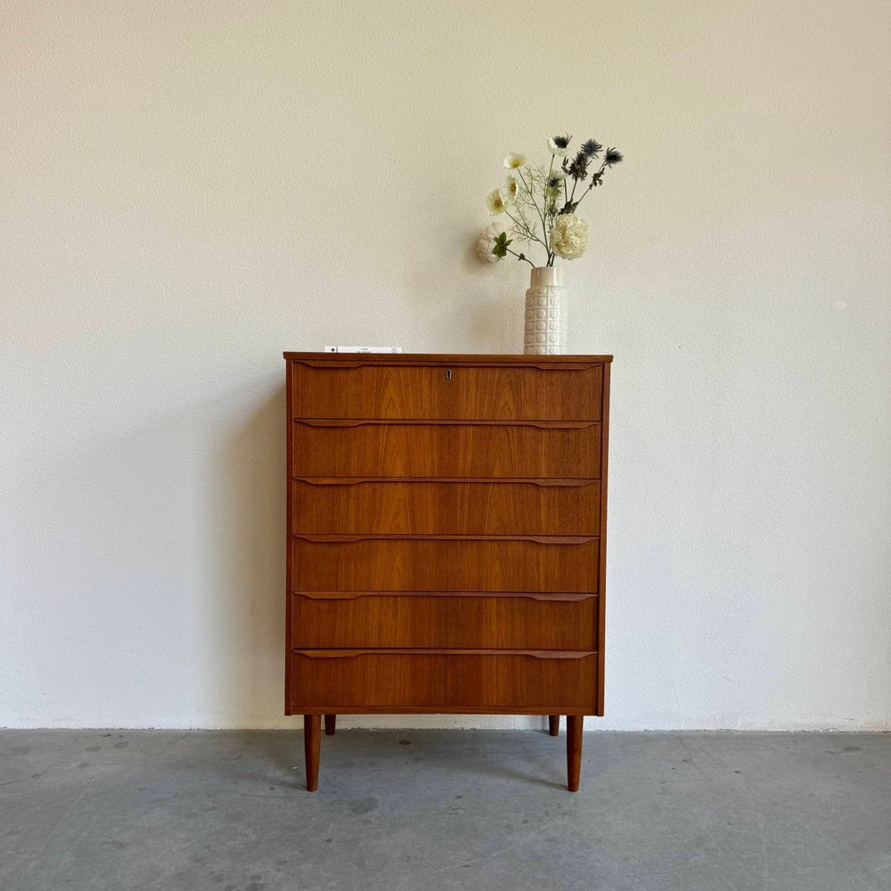 Vintage ladekast teak 6* - LOUI.STORE