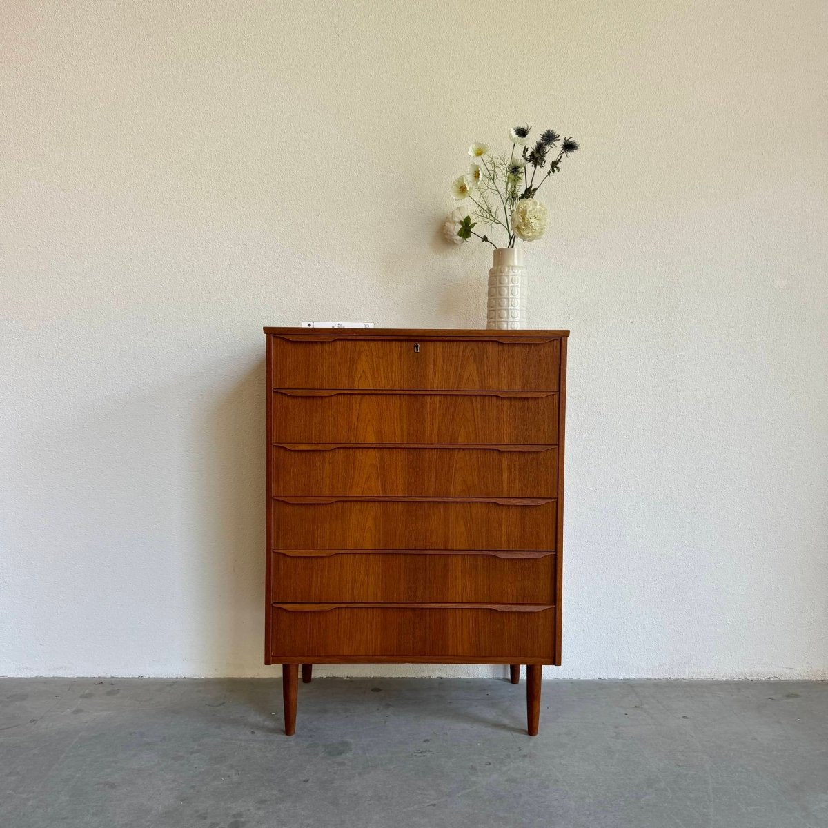 Vintage ladekast teak 6* - LOUI.STORE