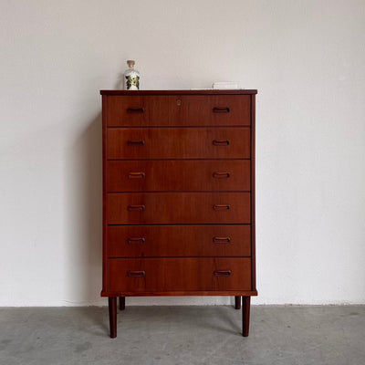Vintage ladekast teak 6* - LOUI.STORE