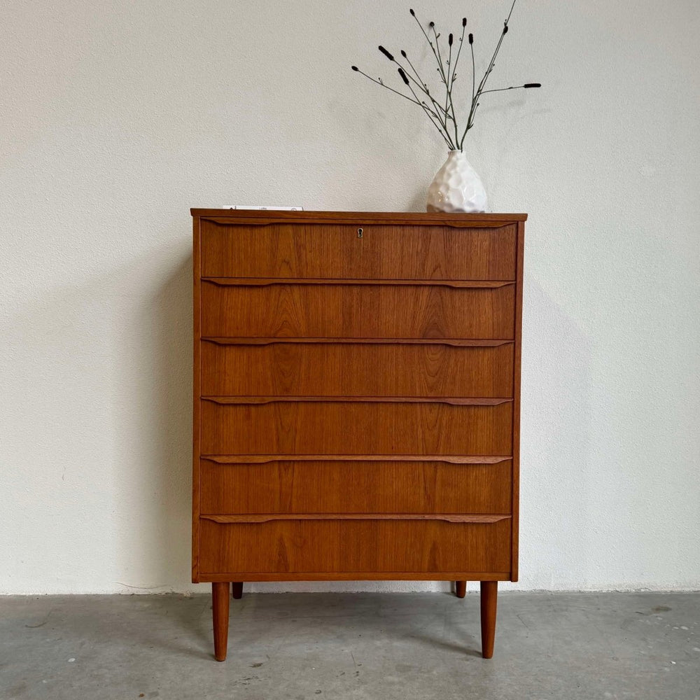 Vintage ladekast teak 6* - LOUI.STORE