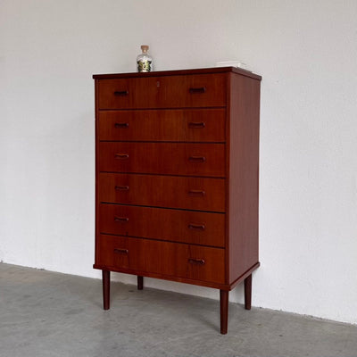 Vintage ladekast teak 6* - LOUI.STORE