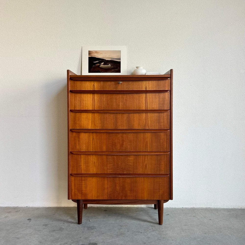 Vintage ladekast teak - rand 6* - LOUI.STORE