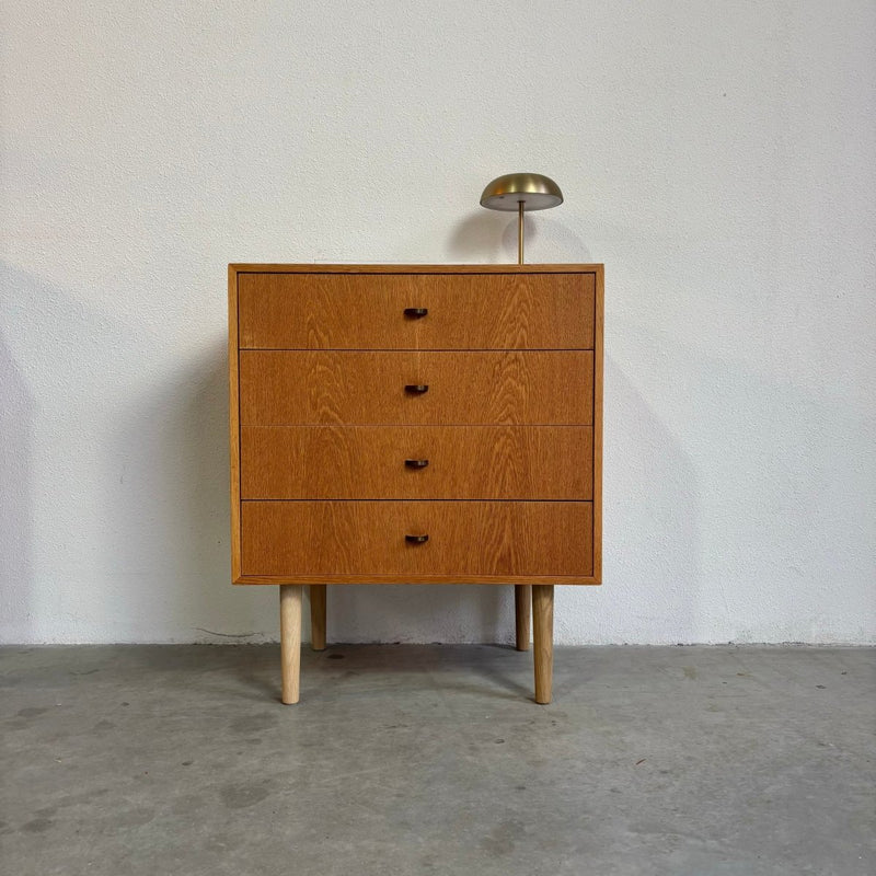 Vintage ladekastje eiken metalen greepje - LOUI.STORE