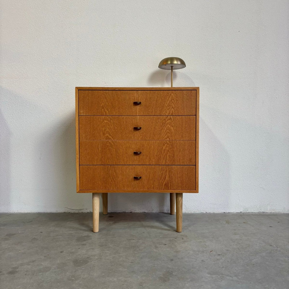 Vintage ladekastje eiken metalen greepje - LOUI.STORE