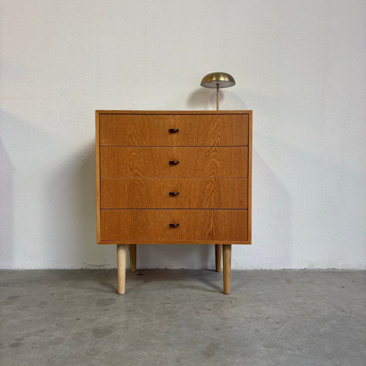 Vintage ladekastje eiken metalen greepje - LOUI.STORE