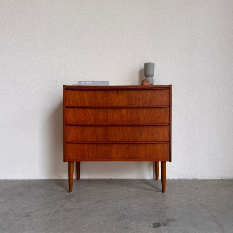 Vintage ladekastje teak 4* - LOUI.STORE