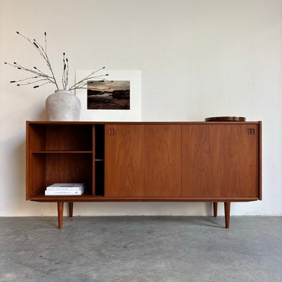 Vintage lowboard 3 schuifdeuren teak - LOUI.STORE