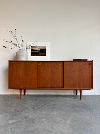 Vintage lowboard 3 schuifdeuren teak - LOUI.STORE