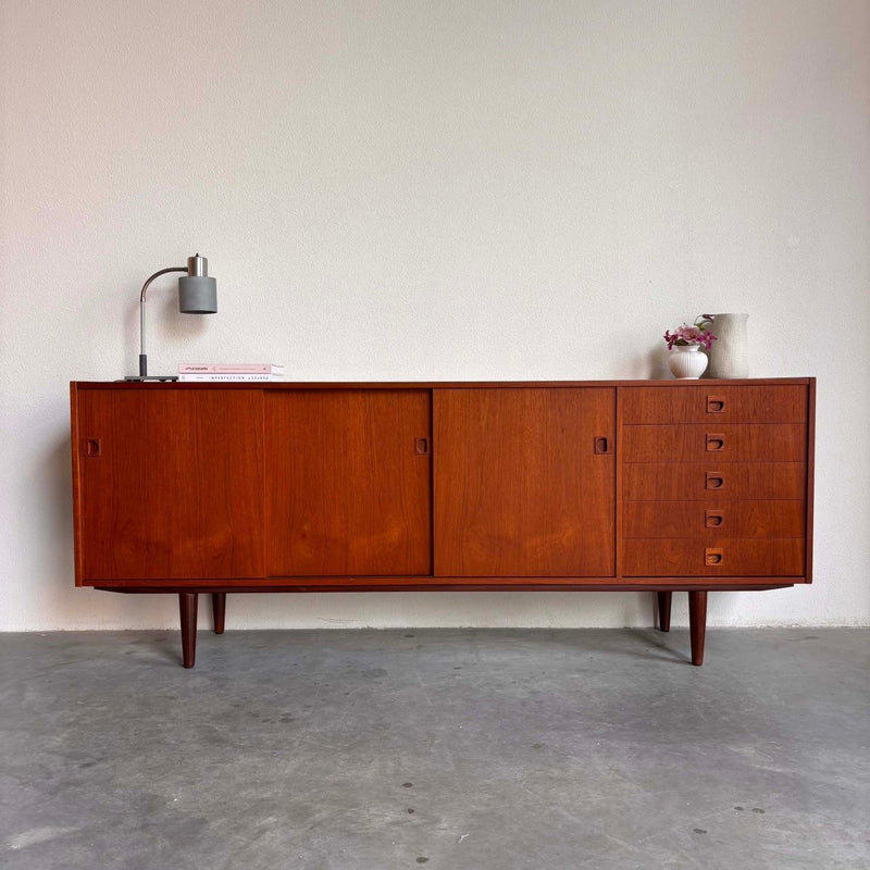 Vintage lowboard 5 lades teak - LOUI.STORE