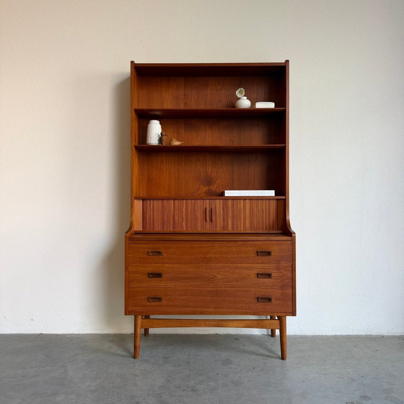 Vintage Nexo boekenkast - secretaire met tambour - LOUI