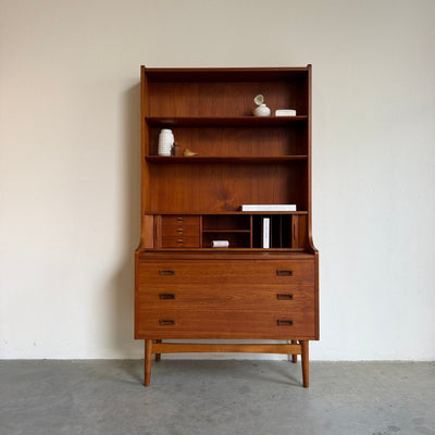 Vintage Nexo boekenkast - secretaire met tambour - LOUI