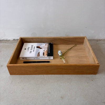 Vintage opbergbak eiken - LOUI.STORE