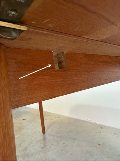 
                  
                    Vintage ovale uitschuifbare eettafel teak - LOUI.STORE
                  
                