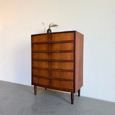 Vintage palissander ladekast6-* - ronde voorkant - LOUI