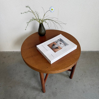 Vintage ronde bijzettafel Farstrup - LOUI