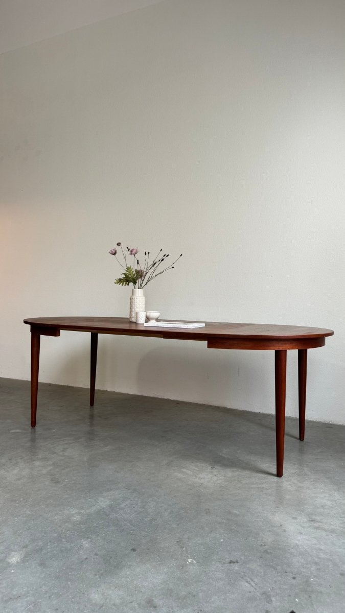 Vintage ronde eettafel teak Skovmand & Andersen - LOUI.STORE
