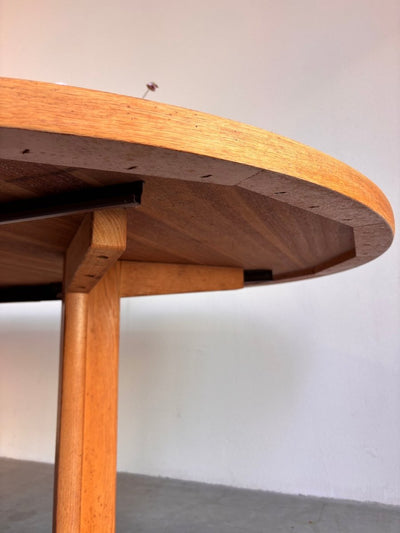 
                  
                    Vintage ronde uitschuifbare eettafel eiken - LOUI.STORE
                  
                