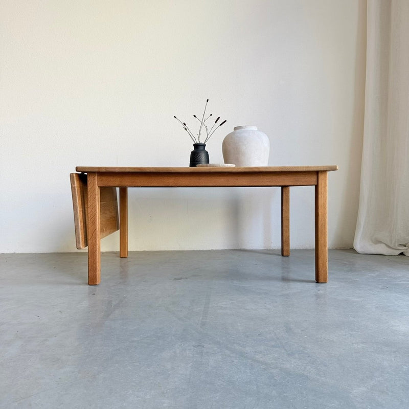 Vintage salontafel KP Møbler met extra blad eiken - LOUI