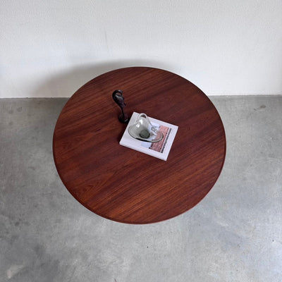 Vintage salontafel rond teak - LOUI