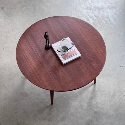 
                  
                    Vintage salontafel rond teak - LOUI
                  
                