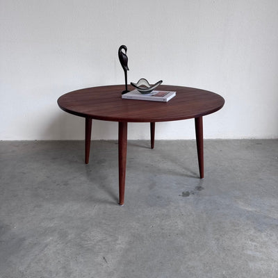 Vintage salontafel rond teak - LOUI